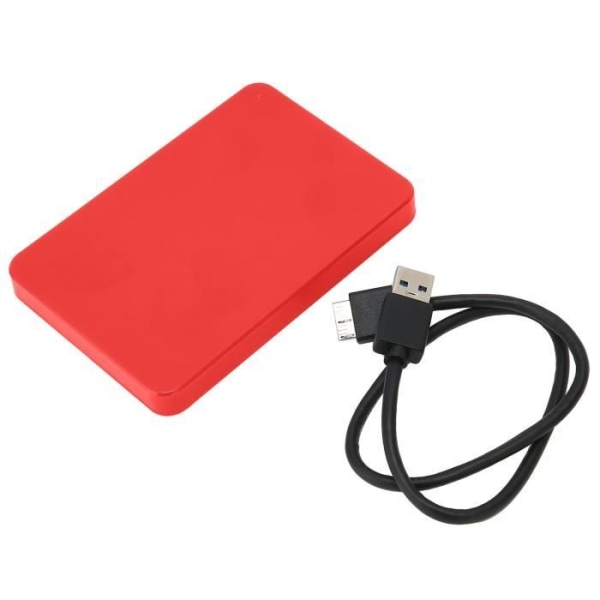 HURRISE Portabelt minne extern hårddisk HDD USB 3.0 Plug and Play mobil hårddisk för många enheter (röd 160 GB)