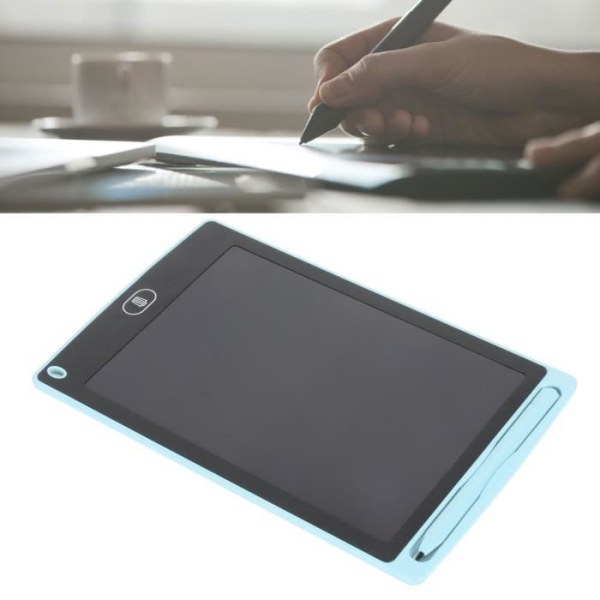 Cikonielf 8 8,5 tums skrivplatta LCD-skrivplatta Färgglad ritplatta för barn Färgglad doodle Ljusblå