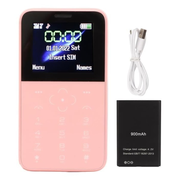 HURRISE Mini Mobiltelefon SOYES S10P SOYES S10P Mini Smartphone, Ultra Tunn Micro USB HD Mobiltelefonenhet Rosa