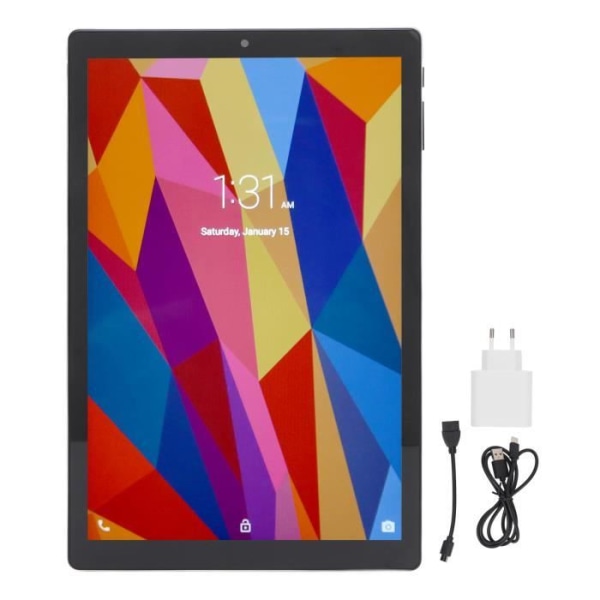 Fdit WiFi Tablet 2 10,1 tums surfplatta MT6592 8-kärnig CPU för Android11 6GB RAM 128GB ROM 2.4 5G WiFi 1960x1200
