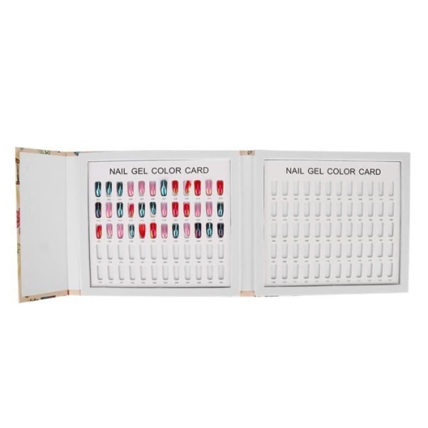 HURRISE Color Card Book Professionell 120 färger Nail Art Color Card Nail Gel Polish Color Display Book