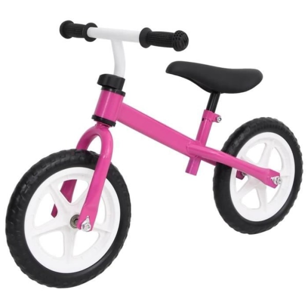 Balanscykel för barn - FDIT - 10 tums hjul - Stålram - Rosa