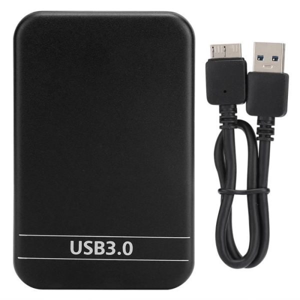Externt hölje för ultratunn 2,5" SSD-hårddisk med USB 3.0-gränssnitt - LIA - Svart