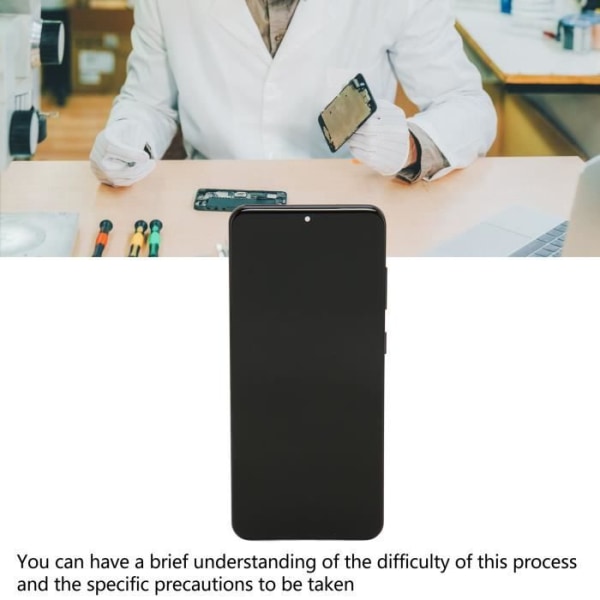 HURRISE LCD-skärm för S20 LCD-skärmbyte för Galaxy S20, Touch Screen Digitalizer-enhet med verktyg