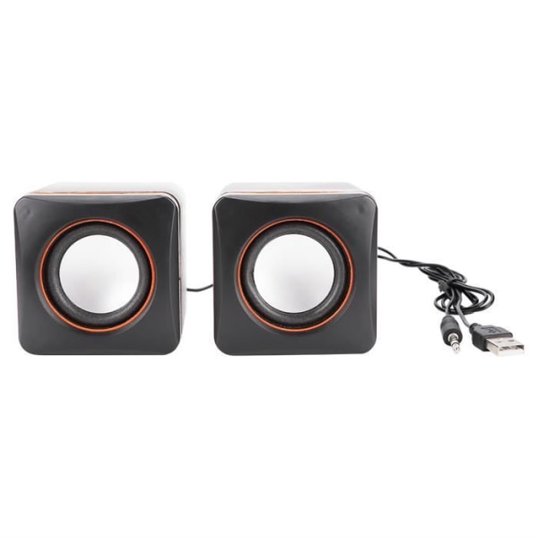 Tbest PC Speaker 3 Mini Cube USB Stereo 3,5 mm Jack Wired Speaker för Laptop Stationär PC (Dual Track)