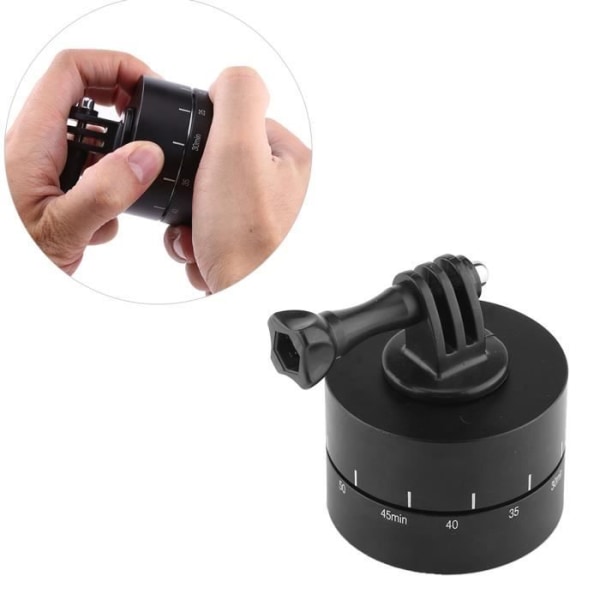 BEL-7423055290968-Roterande stativ Stativ Time Lapse stabilisator, 360° 60 minuter panorering Roterande, stativadapter, för fotostabilisator