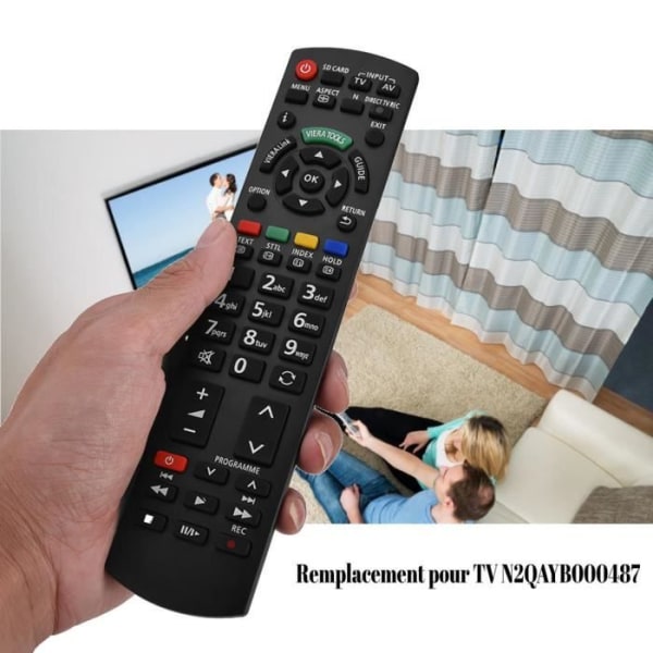 BEL Ersättande Smart TV-fjärrkontroll TV-kontroll för Panasonic N2QAYB000487-40