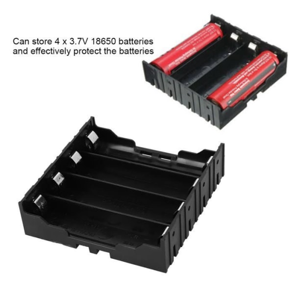 ABS plast 18650 batterilåda, batteriväska, hus för batteriförvaring Kretsexperiment