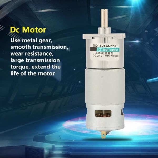 XUY Xd-42Ga775 Micro Dc växelmotorhastighetsreglering Cw Ccw DC-motor (300rpm24V)