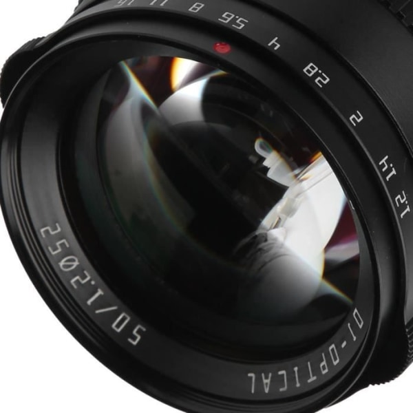 HURRISE Manuell Focus Lens TTArtisan Large Aperture Lens FX Mount 50mm F1.2 för Fuji