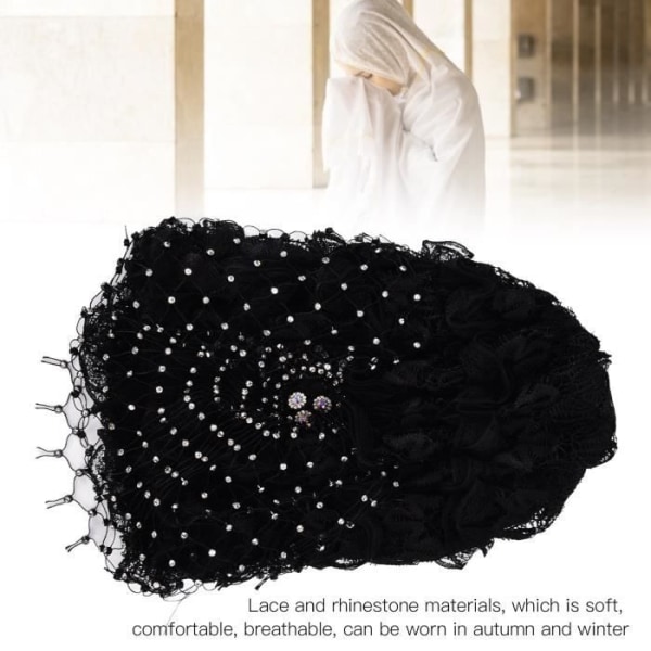 HURRISE Scarf Head Wrap Mjuk Andas Bekväm Stretchigt hårtillbehör för fashionabla kvinnor tjejer (svart)
