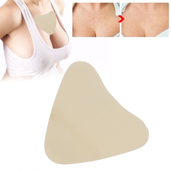 Bröstplåster Silikon Anti-rynkbröstkudde Återanvändbar anti-aging bröst (triangulärt guld)
