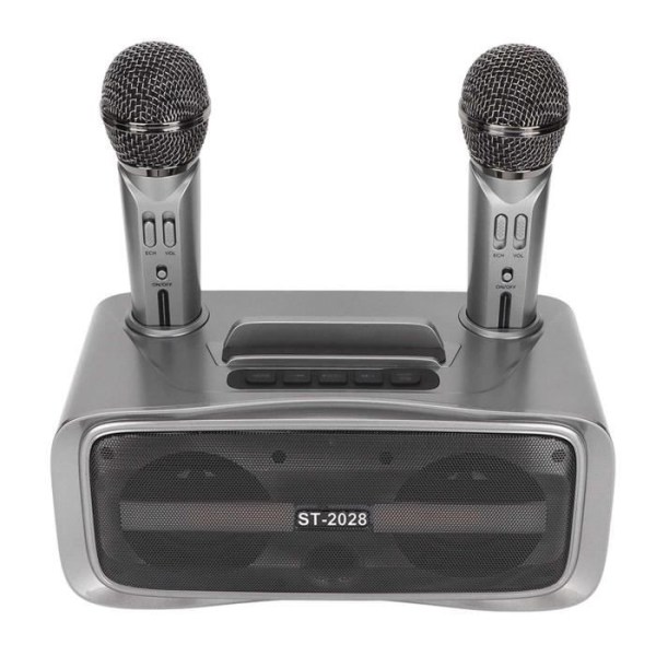 Tbest Portable Karaoke Speaker System ST‑2028 Portable Bluetooth Karaoke Speaker System med 2 mikrofoner
