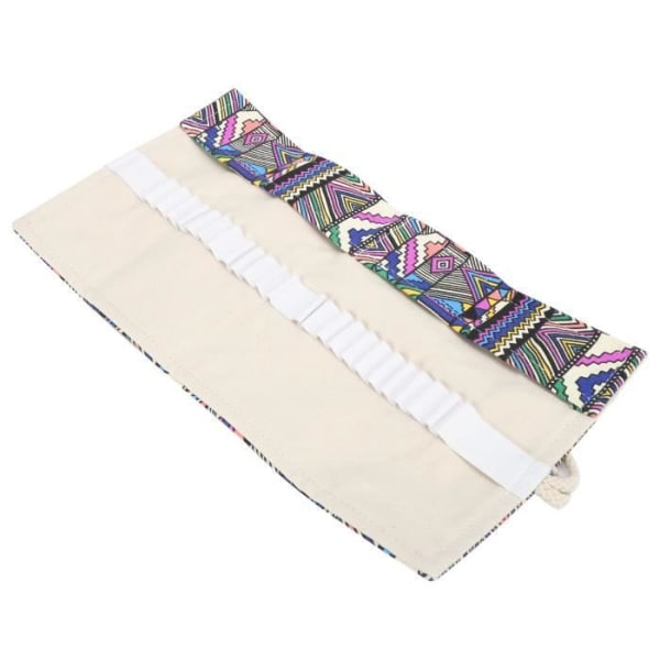 HURRISE tyg penngardin Pen gardin bomull canvas tyg handgjord förvaringsväska i bohemisk stil blyfärg