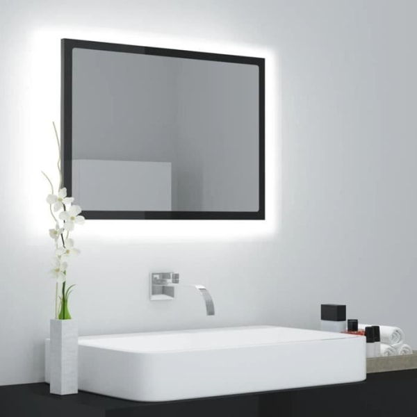 BEL-7076732308397-LED badspegel Blank grå 60x8,5x37 cm spånskiva
