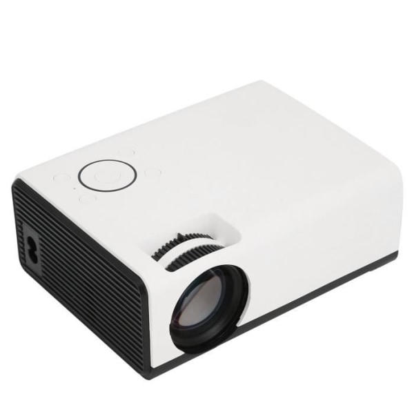 HURRISE Utomhusfilmsprojektor Miniprojektor Full HD 1080P LED 2200LM Flexibel Hög ljusstyrka Bärbar projektor för