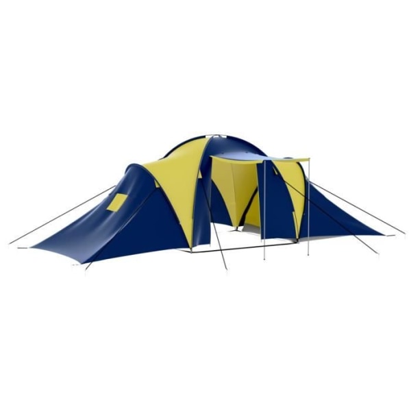 BEL-7076732228923-Campingtält 9 personer blå och gul
