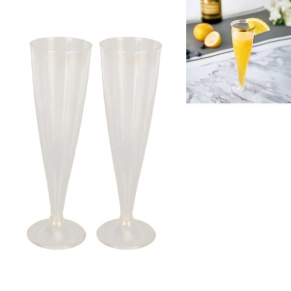 HURRISE party champagneglas HURRISE champagneglas 10 stycken plast vinglas 4,5 oz sybehörglas kit