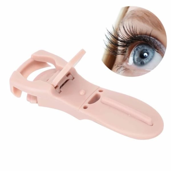 HURRISE Eyelash Curling Tool Mini Rosa ögonfransböjare Portabel Curling Clip Långvarig ögonfranspincettverktyg