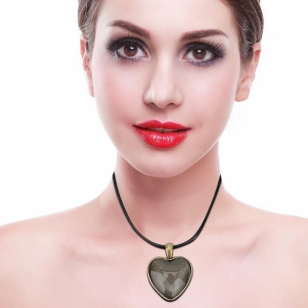 LIA Tillbehör för tillverkning av halsband 60 st gör-det-själv-halsband Basbricka Hängeform Kedjetillverkning av smycken