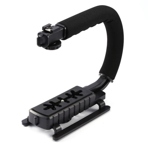 HURRISE Handtag Video Stabilisator Fäste Svart Kamera Stabiliseringshandtag Super Grip Video DV SLR för