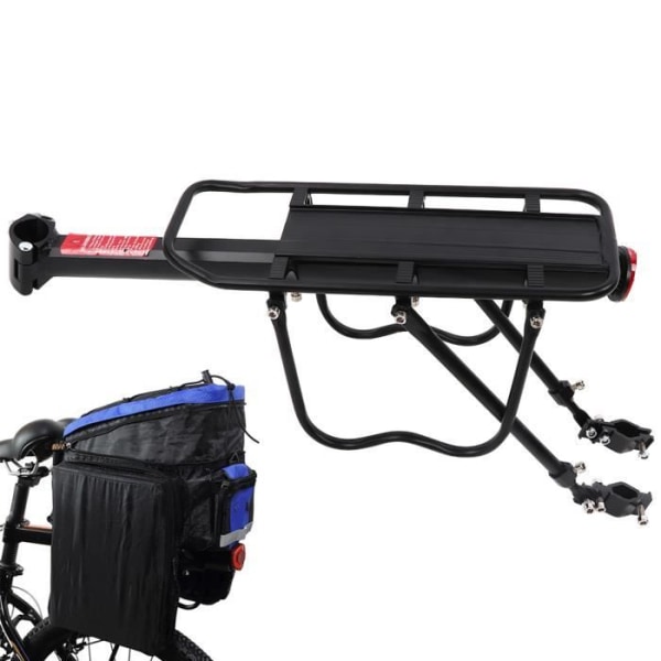 Stabil och bekväm cykelbagagehållare, svart cykelhållare, fint utförande för utomhuscyklister, cykeltillbehör