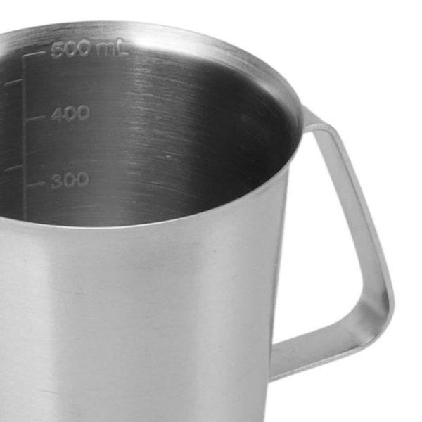 HURRISE Kaffe Mjölkskumning Kanna 304 Rostfritt stål Mjölkskumning Kanna (500ML)