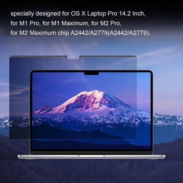 Anti blue ray magnetiskt laptop skärmskydd 14,2'' avtagbart