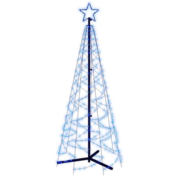 BEL-7423054557598-julgranskotte 200 blå lysdioder 70x180 cm