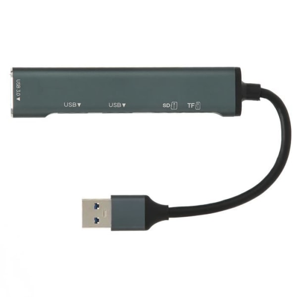 Fdit USB3.0 Hub till USB3.0 USB3.0 Hub 5 i 1 USB3.0 till 3xUSB Minneskort Minneskort USB3.0 Multiport Adapter för Win