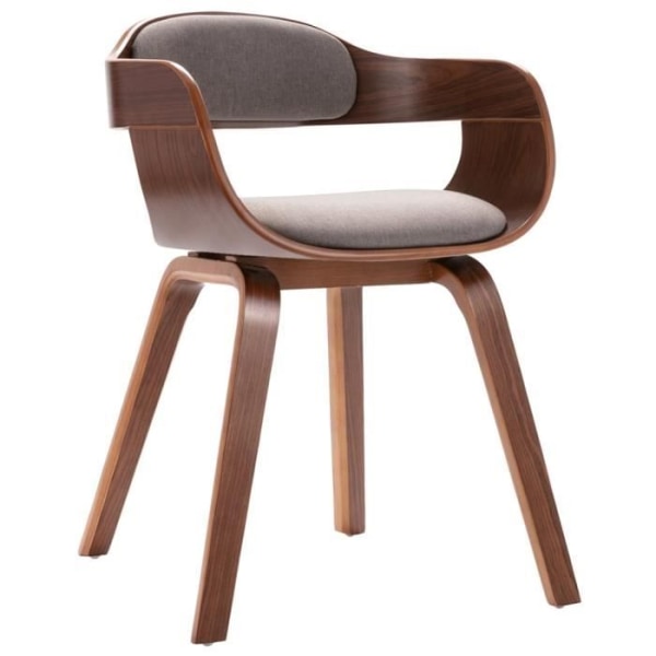 BEL Taupe matstol i böjt trä och konstläder - hög kvalitet 9786627502660