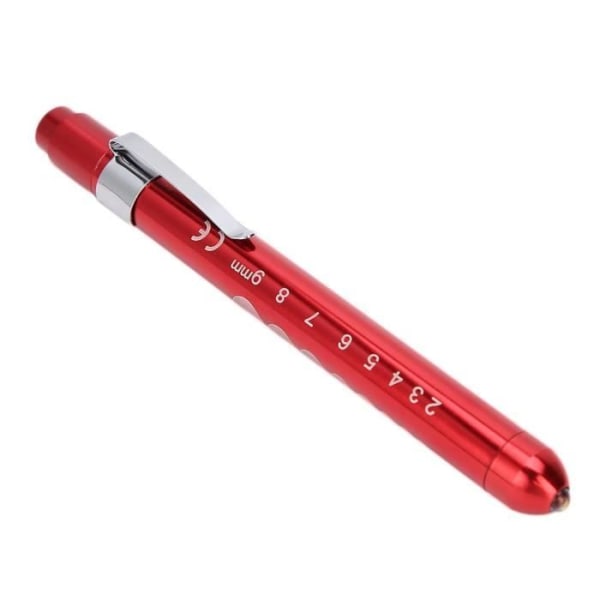 HURRISE Diagnostic Pen Clinical Pen Diagnostisk lampa för ögonundersökning Pupillkontroll (röd)