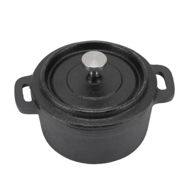 HURRISE holländsk ugn för matlagning Isolering Gjutjärn Stock Pot med traditionell stil förtjockat ergonomiskt handtag för