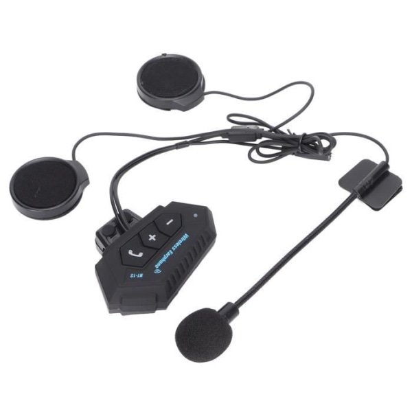 HURRISE Bluetooth headset för hjälm Hjälm Bluetooth intercom headset Ridheadset Musik intercom headset