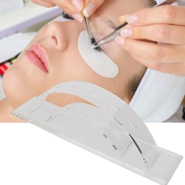 HURRISE Ögonfransförlängning Pincetthållare Akryl Transparent 6 hål Lösögonfransar Ympning Pincetthållare