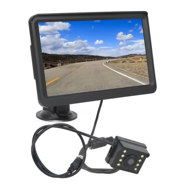 BEL-7293629249940-Bil HD parkeringssystem Backkamera för fordon med 7-tums bildskärm 8 infraröda lampor I