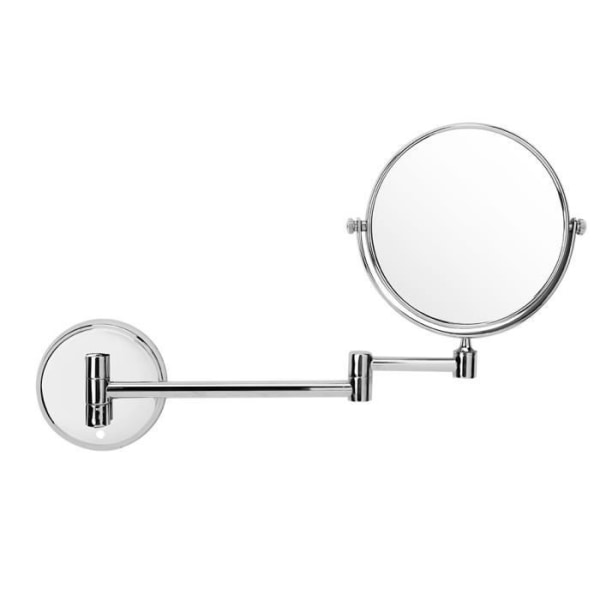 HURRISE 3X sminkspegel badrum väggmonterad sminkspegel Dubbelsidig svängbar hopfällbar behändig sminkspegel