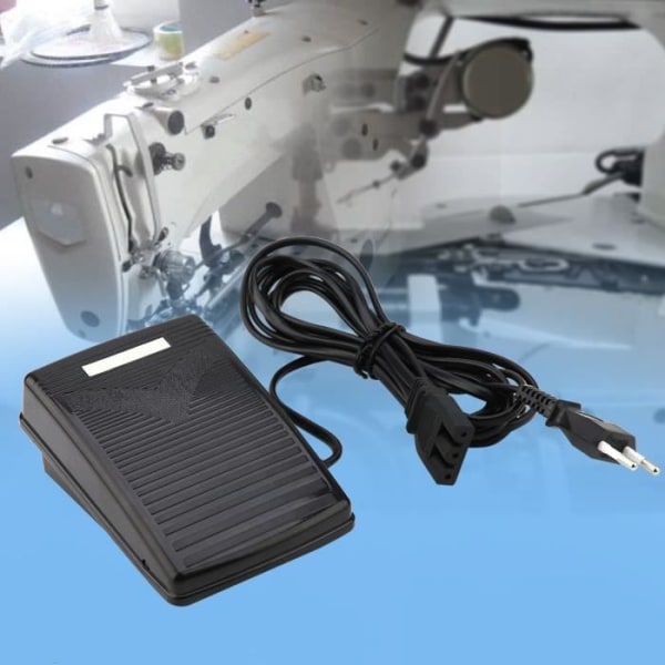TMISHION Sypedal Symaskin Pedal Hastighetskontroll för SINGER 4411/4423 (EU-kontakt 220V)