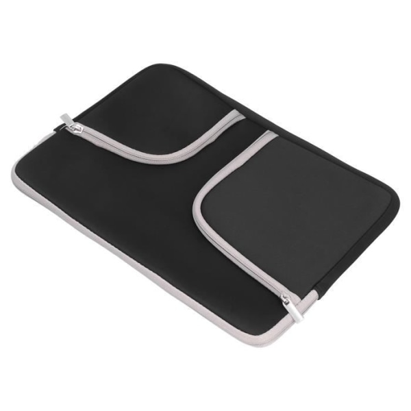 HURRISE Laptop Sleeve-väska med dubbel blixtlåsficka, vattentätt notebook-skydd