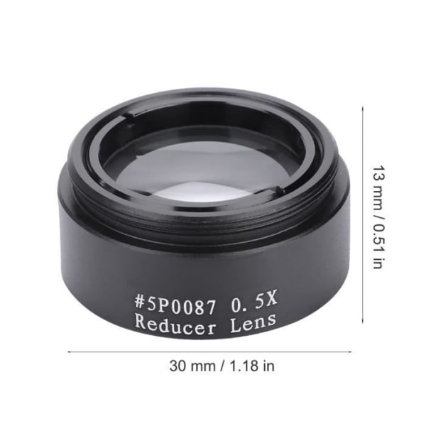 1,25 tum 0,5X bärbar aluminiumlegering Focal Reducer M28 gänglinstillbehör för fotografering och