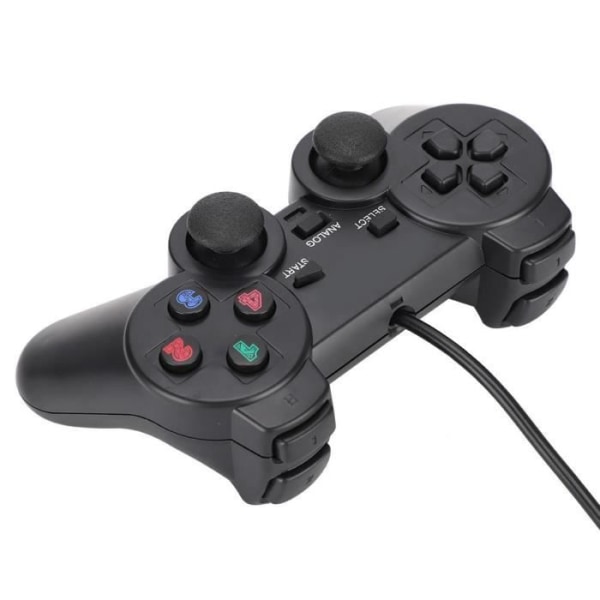 Dubbel joystick-spelplatta, pålitlig 3D-datorspelskontroller med ergonomisk design, lättanvänd Kompatibel