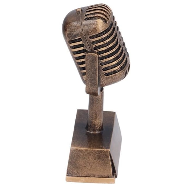 Music Award Microphone Ornament Trophy - HURRISE - Vit - Syntetharts