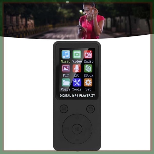 HURRISE-spelare MP4 MP3-spelare 8G Bluetooth 32G minneskort Svart