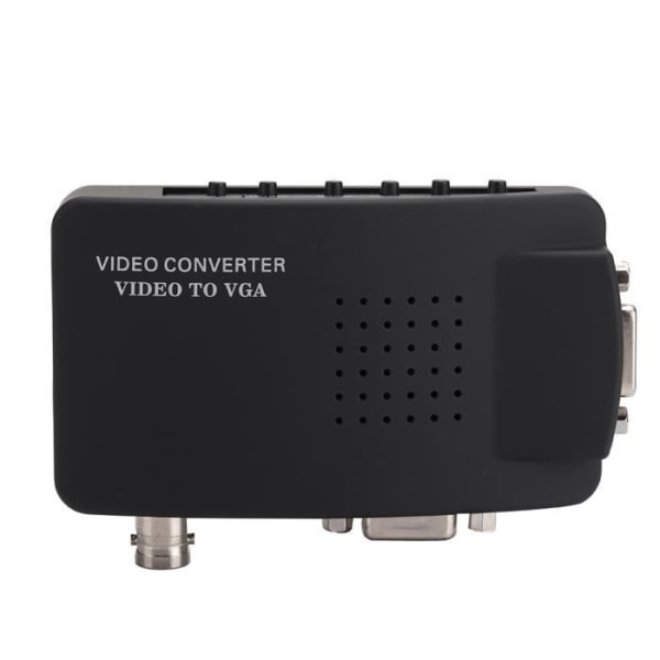 Tbest BNC till VGA Video Converter BNC S-Video till VGA HD Converter Adapter för dator PC Monitor UK EU Plug