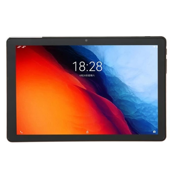 HURRISE HD Tablet 10 tums surfplatta, 1920x1080 IPS-skärm 12GB RAM 128GB ROM Surfplatta Datorprocessor EU-kontakt