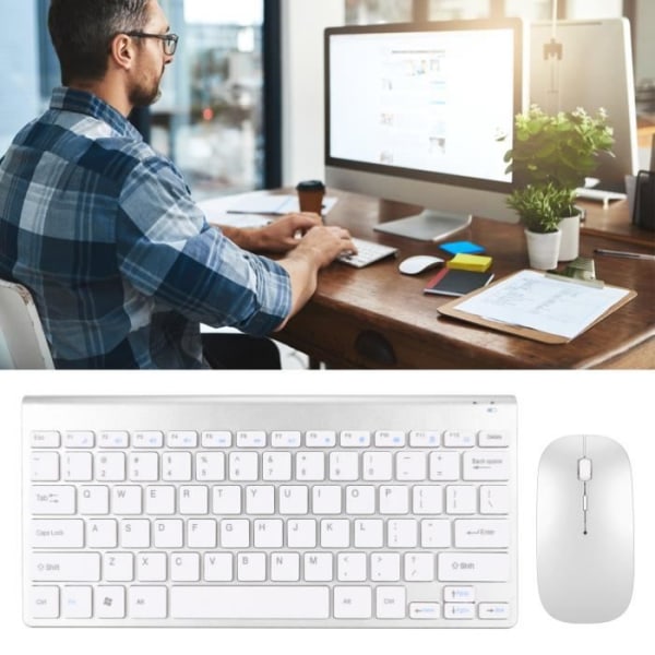 Smal trådlös nyckelmusset Smart trådlös tangentbordsmussats Tyst LED-indikator