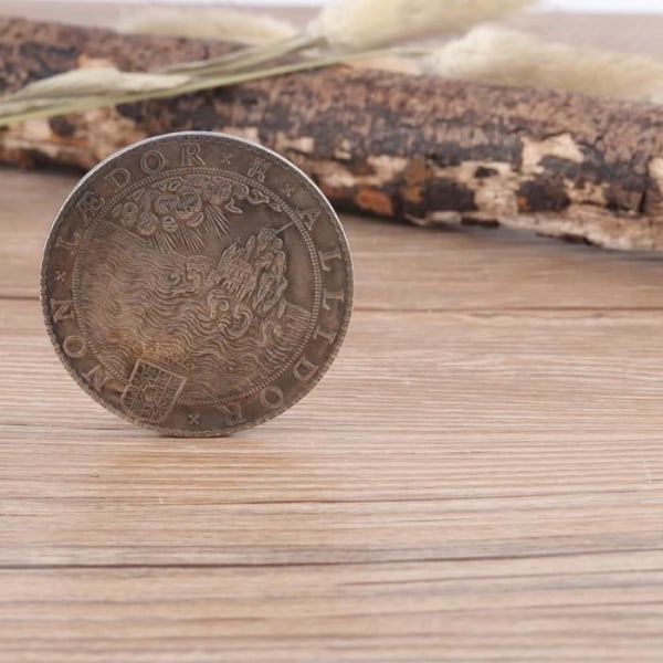 HURRISE Samlarmynt Silverpläterad mässing 1588 Nederländerna Mässingsplätering Silver Samlarobjekt Vintage Mynt