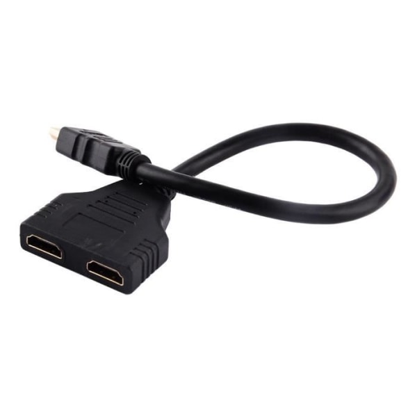 NAKESHOP HDMI Splitter Kabel, HDMI Splitter Adapter Converter 1 till 2 sätt för DVD/HDTV/LCD Monitor Cable1080P