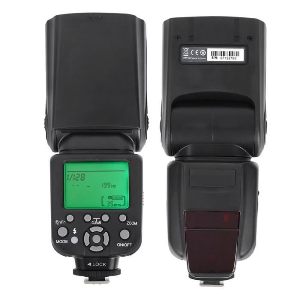 BEL-7643670088294-Kamerablixt, kamera Speedlite, svart höghastighetsserietagning Realize Flash Ma