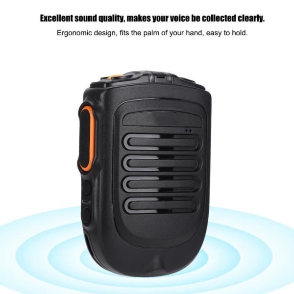 HURRISE Bärbar radiohögtalare BM001 Zello Walkie Talkie Handhållen Trådlös Bluetooth Handhållen PTT-mikrofon